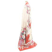 Load image into Gallery viewer, Furisode Pink Butterfly Floral pattern Tall Silk #11080A5