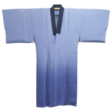 Load image into Gallery viewer, Men's Juban Blueish Gray Landscape Silk #10660C5