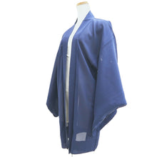 Load image into Gallery viewer, Haori Jacket Blue Sheer Folding Fan Silk #10900E5