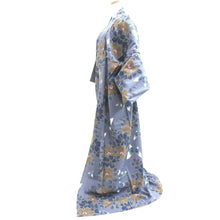 Load image into Gallery viewer, Yukata Gray Butterfly Tall Cotton #10472A5