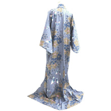 Load image into Gallery viewer, Yukata Gray Butterfly Tall Cotton #10472A5