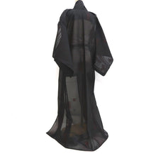 Load image into Gallery viewer, Kimono Vintage(1950-1980) Black Red See-Through Silk #10271E4