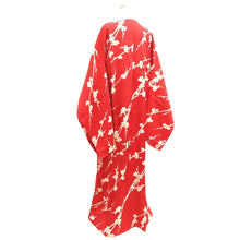 Load image into Gallery viewer, Juban Vintage(1950-1980) Red Plum blossom Silk #10502B1