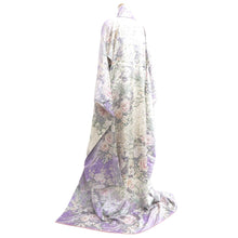 Load image into Gallery viewer, Furisode Lavender Chrysanthemum Peony Tall Silk #10301E5