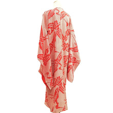 Load image into Gallery viewer, Juban Vintage(1950-1980) Red Crane Birds Silk #10363F4