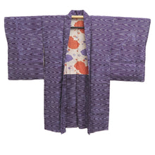 Load image into Gallery viewer, Haori Jacket Vintage(1950-1980) Purple Ryusui Botanical Silk #11010A1