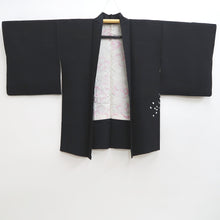 Load image into Gallery viewer, Haori Jacket Vintage(1950-1980) Black Shibori Tree Silk #9736A2