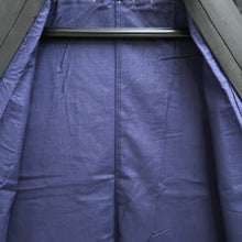 Load image into Gallery viewer, Men's Kimono Vintage(1950-1980) Black Montsuki Silk #10459A4