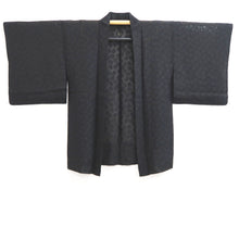 Load image into Gallery viewer, Haori Jacket Vintage(1950-1980) Black Sheer Botanical Silk #10890E4