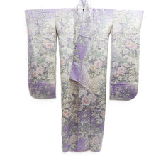 Load image into Gallery viewer, Furisode Lavender Chrysanthemum Peony Tall Silk #10301E5