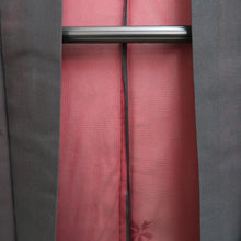 Load image into Gallery viewer, Haori Jacket Vintage(1950-1980) Black Wine red Sheer Botanical Silk #10910E5