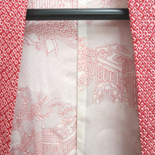 Load image into Gallery viewer, Haori Jacket Vintage(1950-1980) Red Shibori Peony Silk #10609C2
