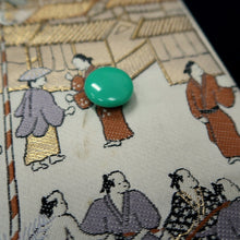 Load image into Gallery viewer, Fukuro Obi White Gold Beige Gion Matsuri Silk BB332V9