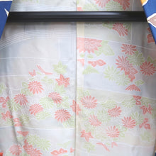Load image into Gallery viewer, Haori Jacket Blue Floral pattern Silk #10940F1