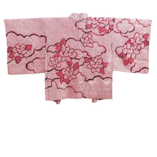 Load image into Gallery viewer, Haori Jacket Vintage(1950-1980) Red Shibori Peony Silk #10579C1