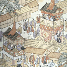 Load image into Gallery viewer, Fukuro Obi White Gold Beige Gion Matsuri Silk BB332V9