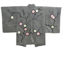 Load image into Gallery viewer, Haori Jacket Vintage(1950-1980) Black Full Shibori Ume Branch Silk #10830E2