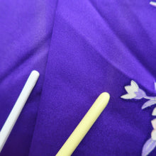 Load image into Gallery viewer, Furisode Blueish Purple Chrysanthemum Silk #10332F2