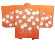 Load image into Gallery viewer, Haori Jacket Orange Peony Embroidery Silk #10729D3