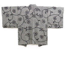 Load image into Gallery viewer, Haori Jacket Black Full Shibori Flower Silk #10699D1