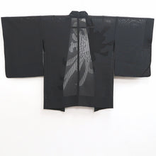 Load image into Gallery viewer, Haori Jacket Vintage(1950-1980) Black See-Through Rangiku Silk #10228E2