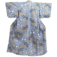 Load image into Gallery viewer, Yukata Gray Butterfly Tall Cotton #10472A5