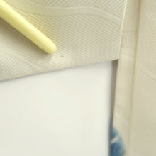 Load image into Gallery viewer, Haori Jacket Vintage(1950-1980) Cream white Curling Wave Silk #10840E2
