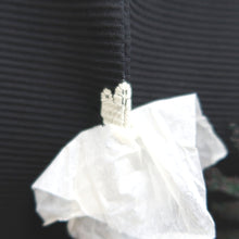 Load image into Gallery viewer, Haori Jacket Vintage(1950-1980) Black Chrysanthemum Silk #10589C1