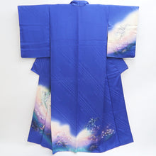 Load image into Gallery viewer, Kimono Blue Butterfly Hand painted Silk #9665J3