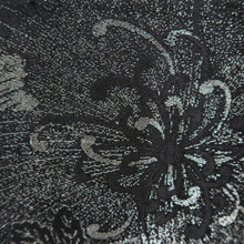 Load image into Gallery viewer, Haori Jacket Vintage(1950-1980) Black Gold Silver Chrysanthemum Silk #10930F1