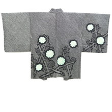 Load image into Gallery viewer, Haori Jacket Vintage(1950-1980) Black Full Shibori Chrysanthemum Silk #10920E5