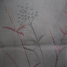 Load image into Gallery viewer, Haori Jacket Vintage(1950-1980) Black Wine red Sheer Botanical Silk #10910E5