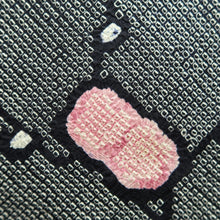 Load image into Gallery viewer, Haori Jacket Vintage(1950-1980) Black Full Shibori Ume Branch Silk #10830E2