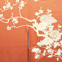 Load image into Gallery viewer, Kimono Vermillion Plum blossom Branch Tall Silk #10520B2