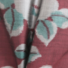 Load image into Gallery viewer, Haori Jacket Vintage(1920-1950) Wine red Meisen Peony Silk #11000F5