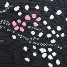 Load image into Gallery viewer, Haori Jacket Vintage(1950-1980) Black Shibori Tree Silk #9736A2