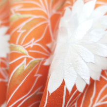 Load image into Gallery viewer, Haori Jacket Orange Peony Embroidery Silk #10729D3