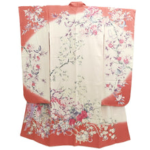 Load image into Gallery viewer, Furisode Pink Butterfly Floral pattern Tall Silk #11080A5