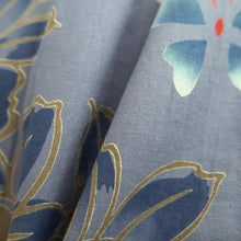 Load image into Gallery viewer, Yukata Gray Butterfly Tall Cotton #10472A5