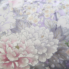 Load image into Gallery viewer, Furisode Lavender Chrysanthemum Peony Tall Silk #10301E5