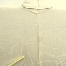 Load image into Gallery viewer, Haori Jacket Vintage(1950-1980) Cream white Curling Wave Silk #10840E2