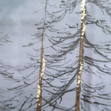 Load image into Gallery viewer, Men's Haori Vintage(1950-1980) Dark Blue Mt. Fuji Silk #10637C4