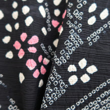 Load image into Gallery viewer, Haori Jacket Vintage(1950-1980) Black Shibori Tree Silk #9736A2