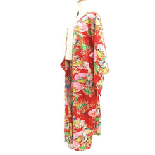 Load image into Gallery viewer, Juban Vintage(1950-1980) Red Plum blossom Silk #10364F4