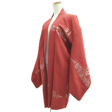 Load image into Gallery viewer, Haori Jacket Vintage(1920-1950) Red Orizuru Silk #10620C3