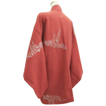 Load image into Gallery viewer, Haori Jacket Vintage(1920-1950) Red Orizuru Silk #10620C3