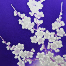 Load image into Gallery viewer, Furisode Blueish Purple Chrysanthemum Silk #10332F2