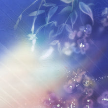 Load image into Gallery viewer, Kimono Blue Butterfly Hand painted Silk #9665J3