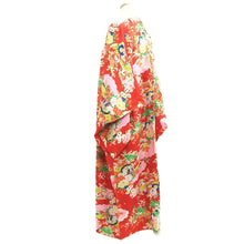 Load image into Gallery viewer, Juban Vintage(1950-1980) Red Plum blossom Silk #10364F4