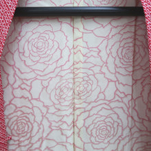 Load image into Gallery viewer, Haori Jacket Vintage(1950-1980) Red Shibori Peony Silk #10064D1